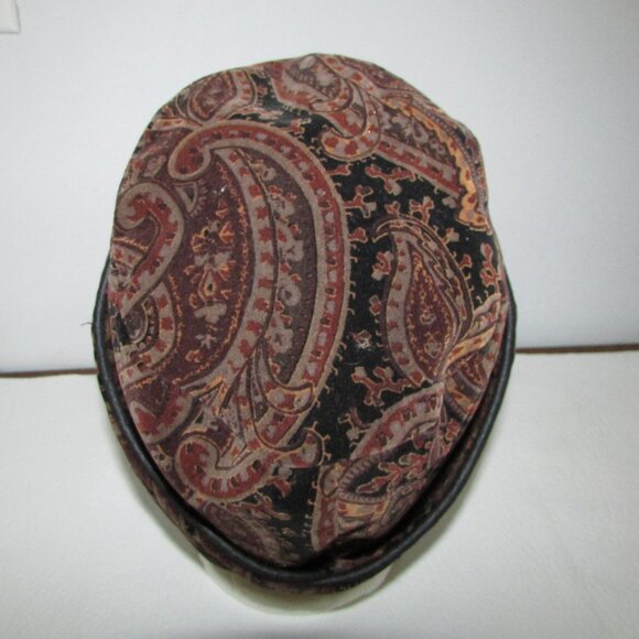 Paisley Velvet Pillbox Hat and Scarf Set - Picture 10 of 16